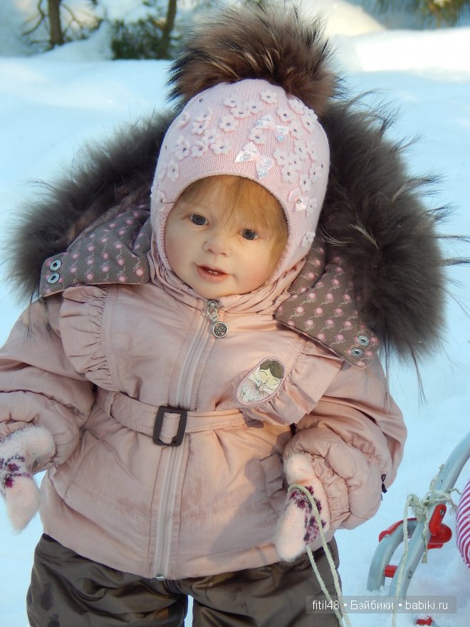 Звёздочки-Снежинки. Куклы реборн Елены Ядриной на прогулке