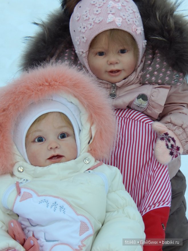 Звёздочки-Снежинки. Куклы реборн Елены Ядриной на прогулке