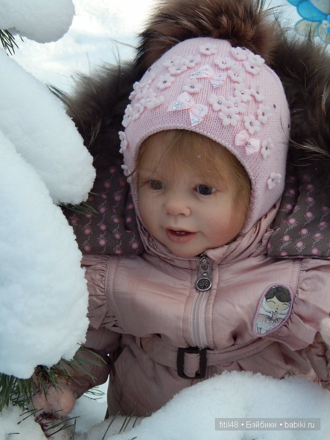 Звёздочки-Снежинки. Куклы реборн Елены Ядриной на прогулке