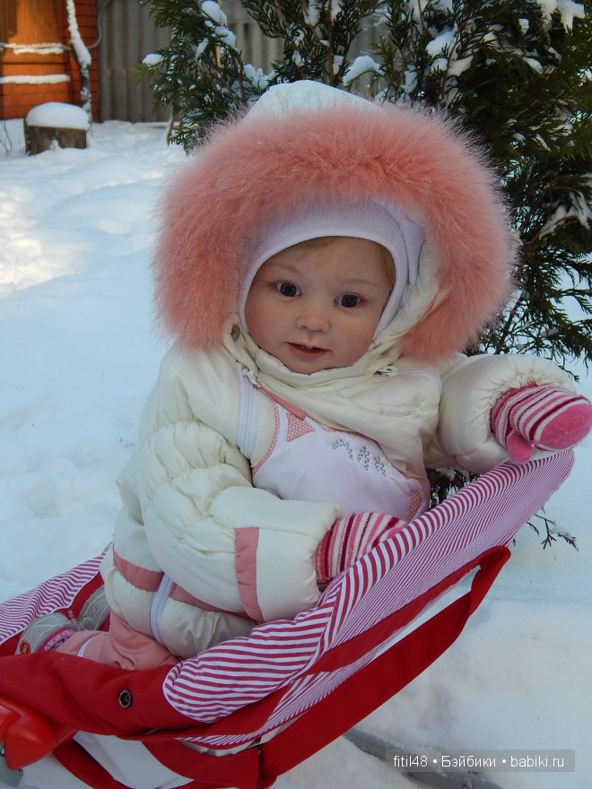 Звёздочки-Снежинки. Куклы реборн Елены Ядриной на прогулке