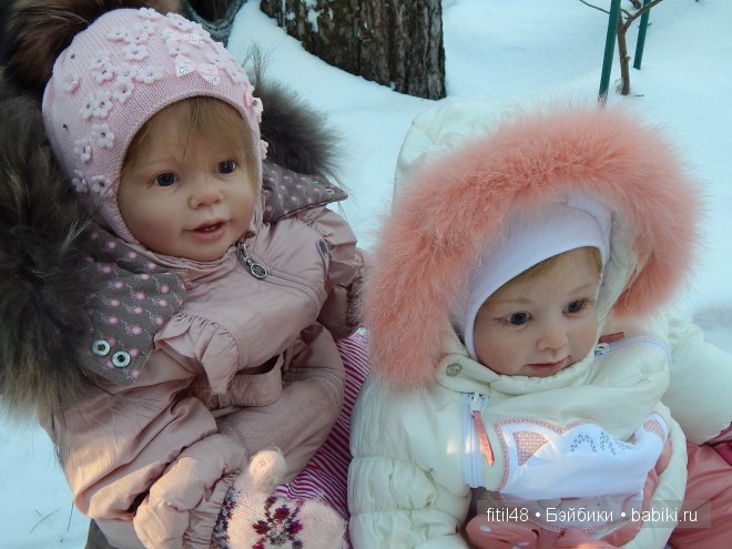 Звёздочки-Снежинки. Куклы реборн Елены Ядриной на прогулке