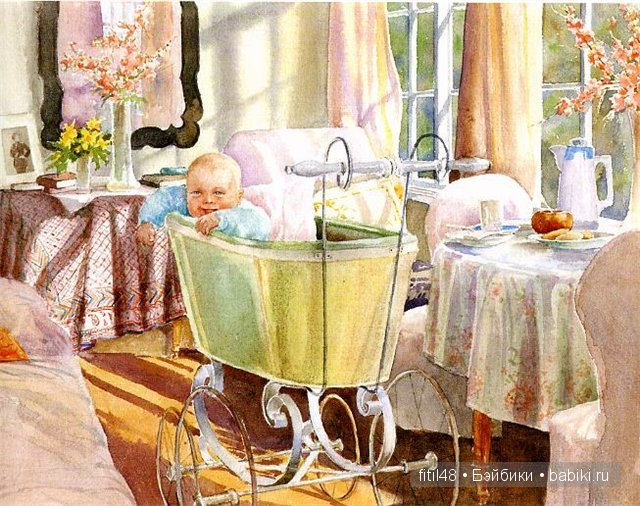Детские коляски в живописи