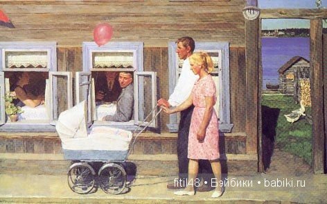 Детские коляски в живописи