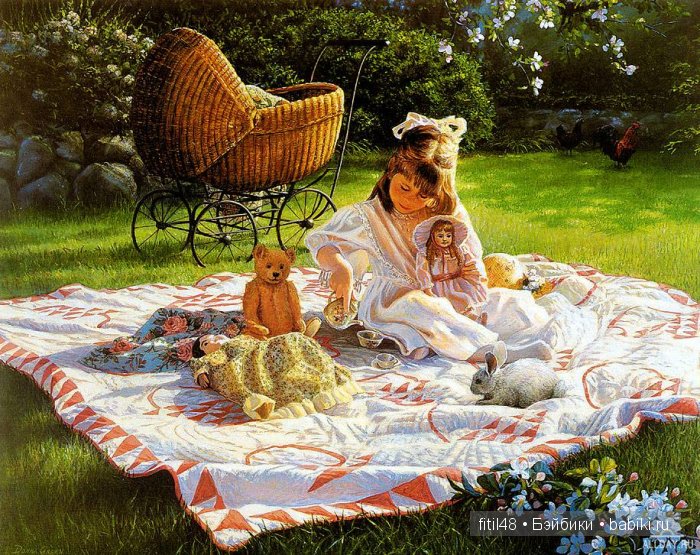 Детские коляски в живописи