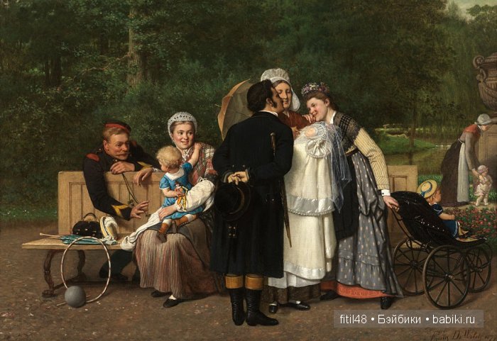 Детские коляски в живописи