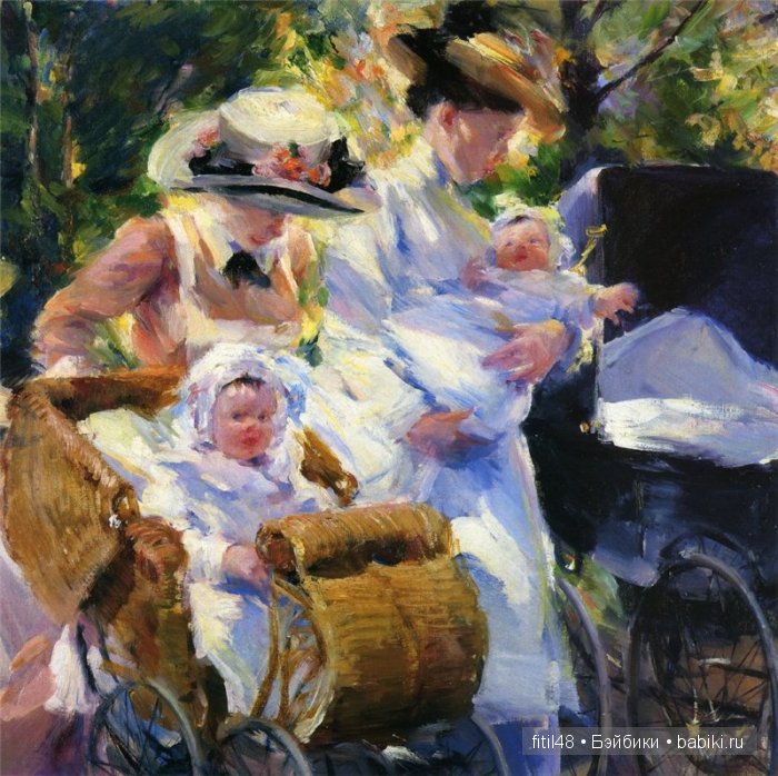Детские коляски в живописи