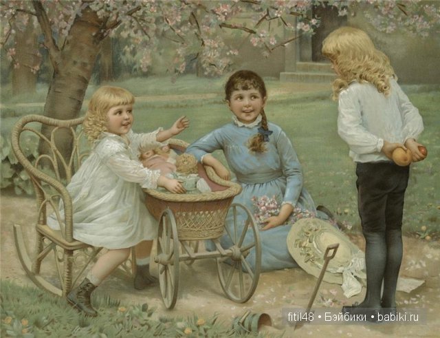 Детские коляски в живописи