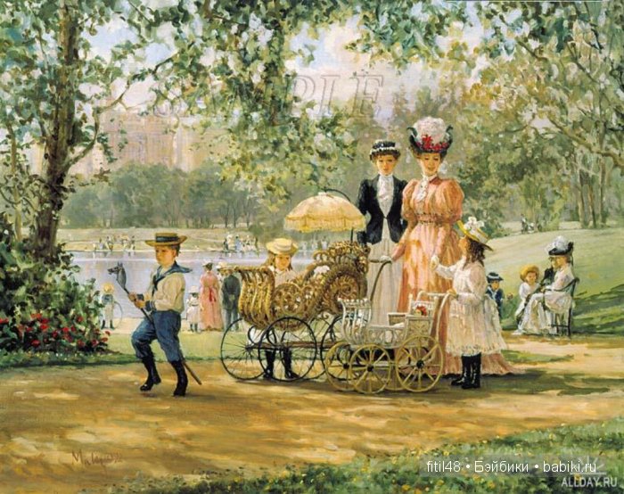 Детские коляски в живописи (фото 7)