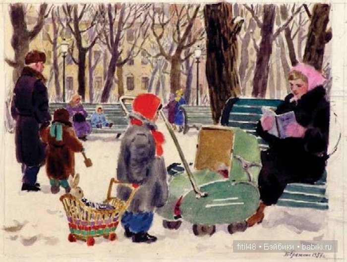 Детские коляски в живописи (фото 10)