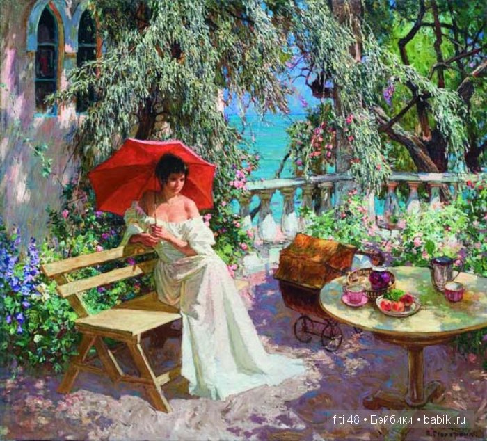 Детские коляски в живописи