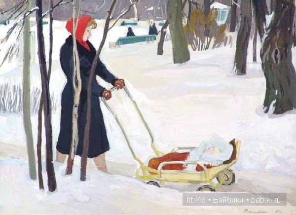 Детские коляски в живописи