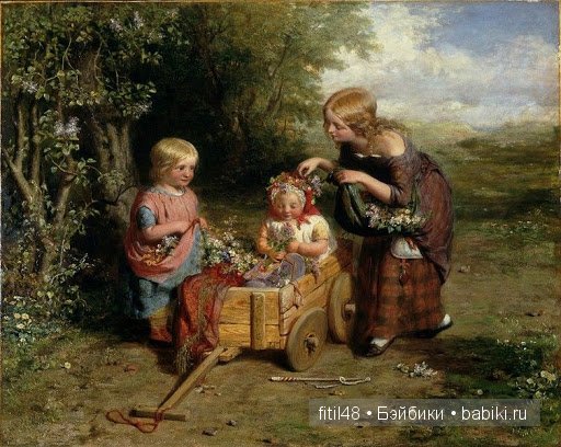 Детские коляски в живописи