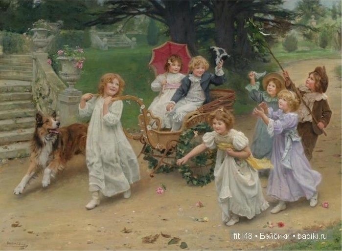 Детские коляски в живописи