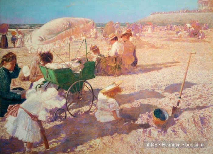 Детские коляски в живописи