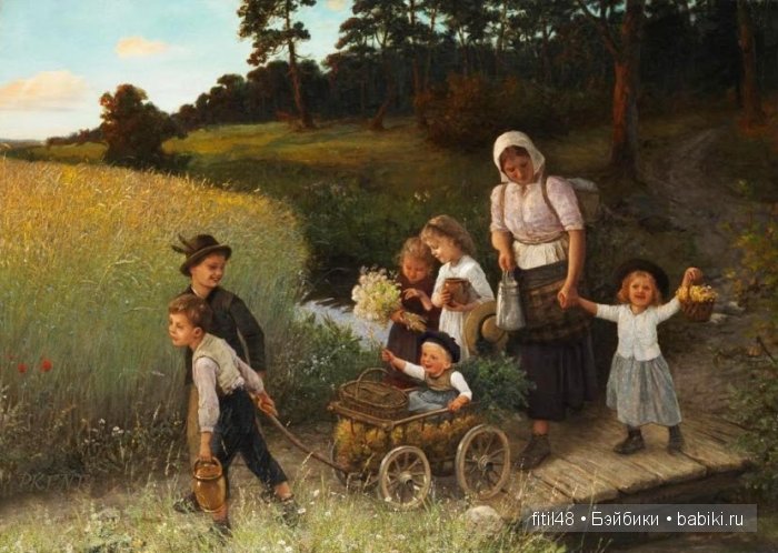 Детские коляски в живописи