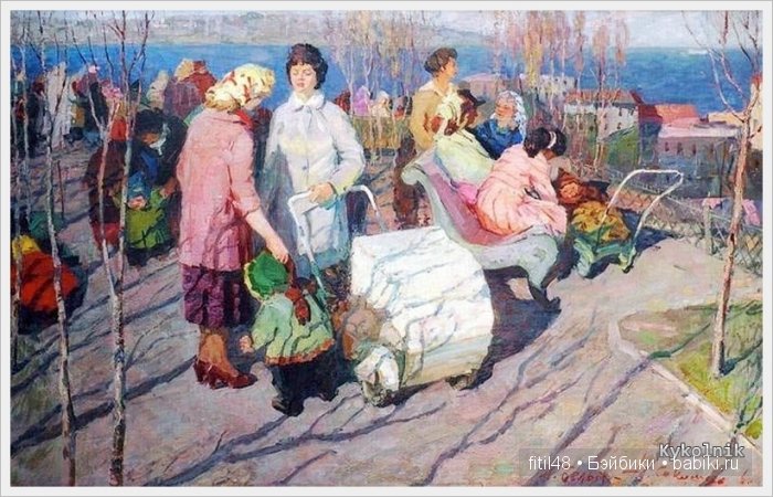 Детские коляски в живописи