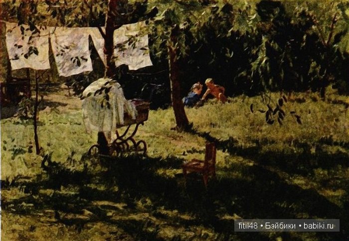 Детские коляски в живописи