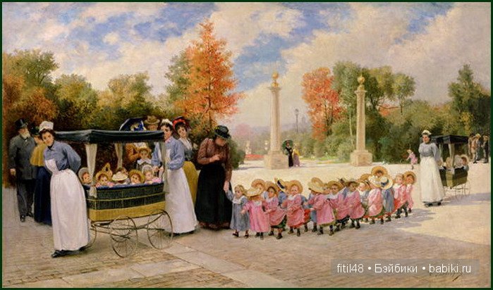 Детские коляски в живописи