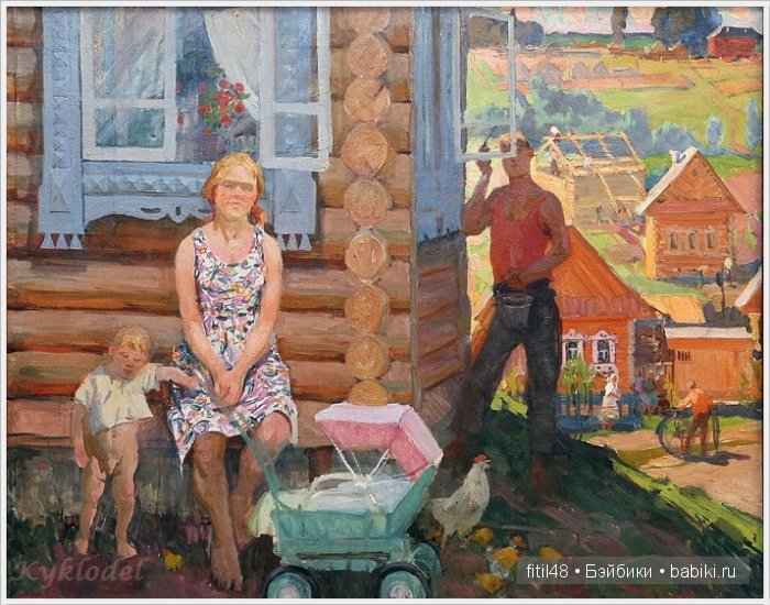 Детские коляски в живописи