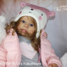 Prototype *MILA* by Eva Wakolbinger lifelike doll Rebornbaby Toddler