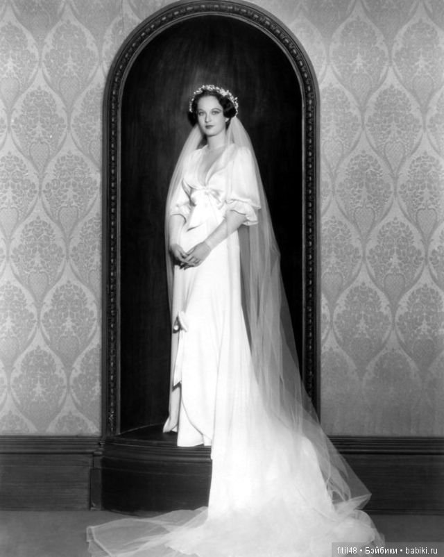 Невесты и их шикарные платья в исторических фотографиях 1930-х годов (фото 4)
