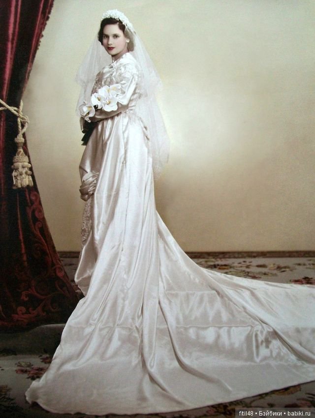 Невесты и их шикарные платья в исторических фотографиях 1930-х годов