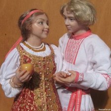 Русская душа в куклах Елены Медведковой