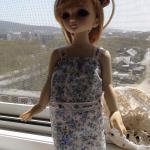 Летнее платице для куклы БЖД. Моя Юкки