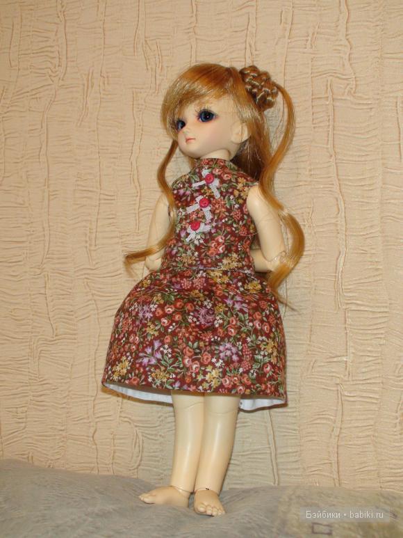 Платишко своими руками, кукла БЖД, Мицу-Юки