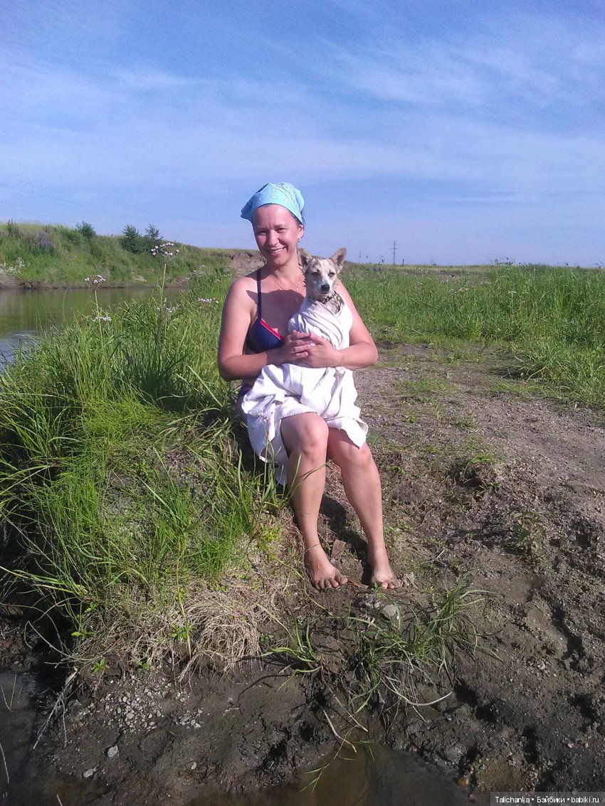 Год назад, в Рождество нам Бог собачку послал найдёнка Белочка (фото 5)