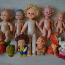 Коробка советских игрушек из бабушкиного дома