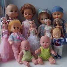 Вторая июльская выписка. Лечение глазок: отсутствие радужки, косоглазие. На лечении была ГДРочка. Голова+тело= красивая Барбеечка