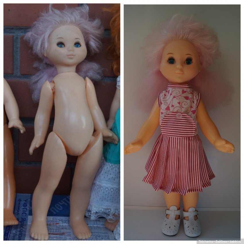 Третья июльская выписка. Вылечила восемь кукол СССР! И всем сшила наряды - за неделю