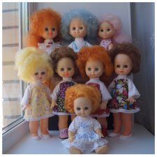 Третья июльская выписка. Вылечила восемь кукол СССР! И всем сшила наряды - за неделю