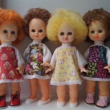 Выкройка платьица Горьковской Юли. Подходит очень многим куколкам