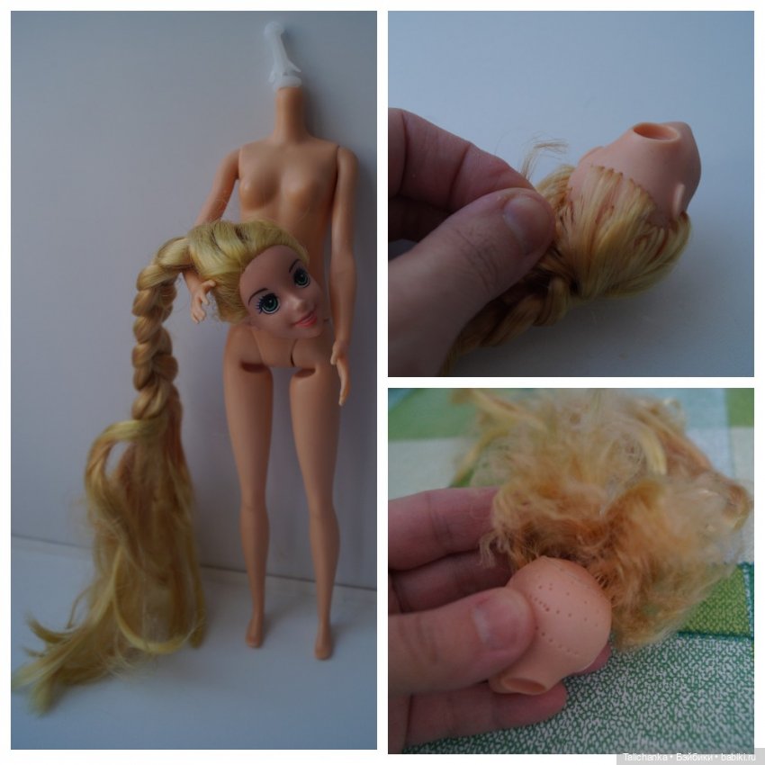 Вторая выписка марта. Нейрохирург вылечил девочку. Снова убираем банчемсы из волос Маши. Соединила голову и тело, получилась