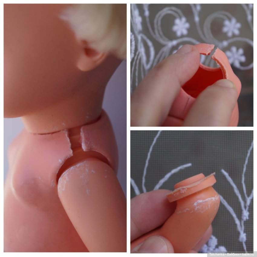 Третья выписка марта. Ремонт перелома шеи и покусанной руки Барби. Как запаять плечо, убираем старый высохший клей,