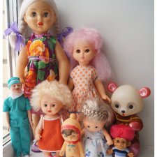 Первая апрельская выписка. Мой мишутка панда стал как новенький. Тролль избавился от почеркушек. Восстанавливаем волосы, роспись лица.