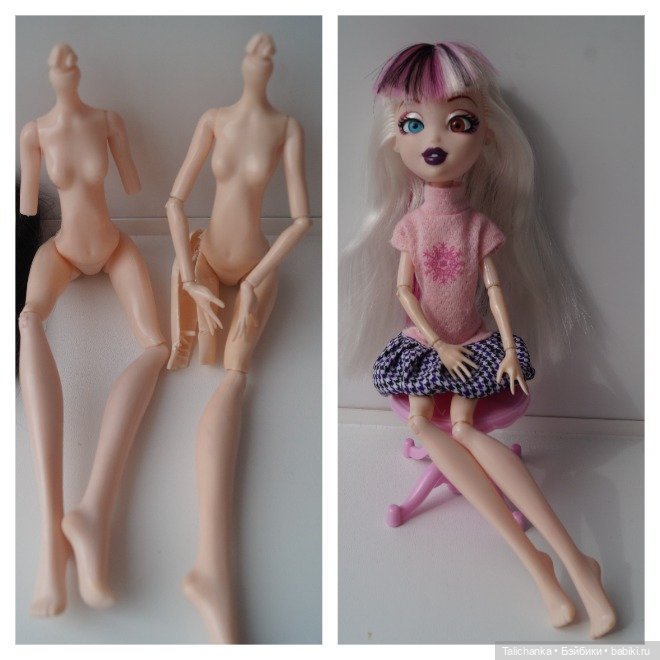 Вторая выписка апреля. Паяем отломанные ножки. Утерян шейный шарнир, меняем его на бусину. Тройной обмен телами и головами