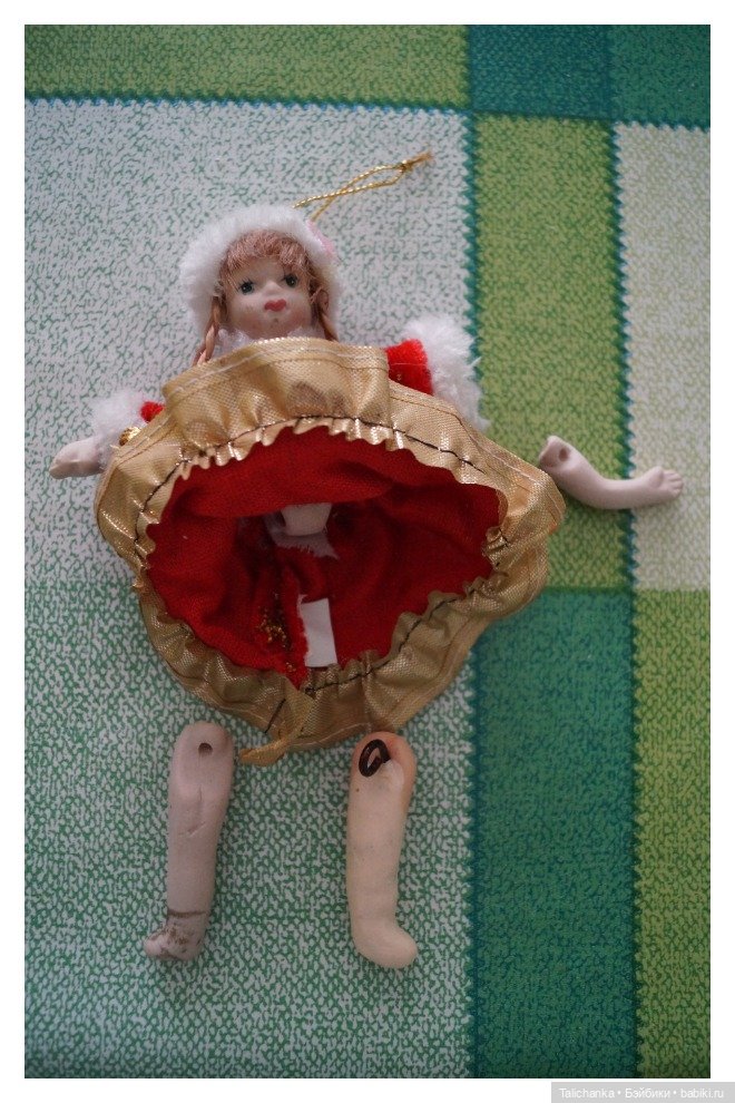 Четвёртая выписка апреля. Замена тела, флокировка с частичной прошивкой, раскрошилась шея Анны, лепка потерявшейся ножки