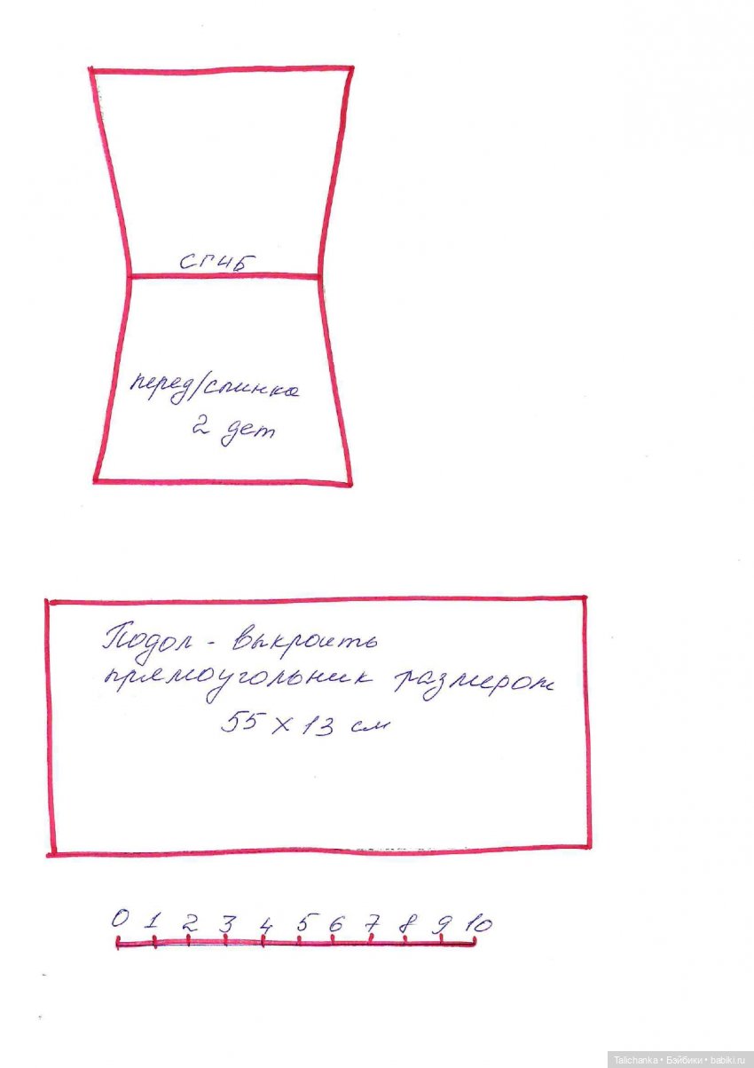 Выкройка платьица/сарафанчика для донецкой Ларисы (фото 7)