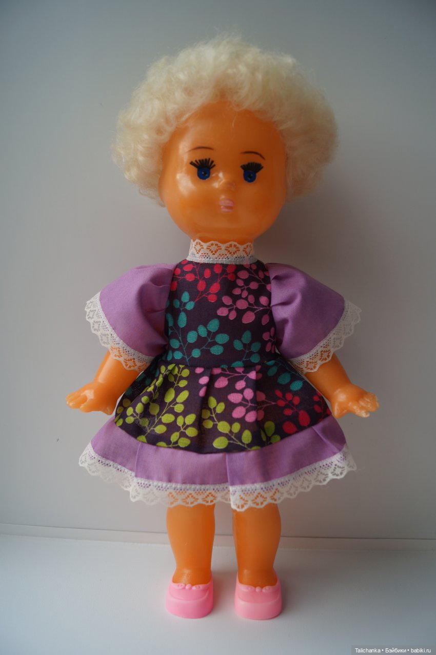 Выкройка платьица для Кирово Чепецкой Оли, Алины и других кукол схожих по размеру (30-35 см ростом) (фото 2)