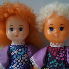 Выкройка платьица для Кирово Чепецкой Оли, Алины и других кукол схожих по размеру (30-35 см ростом)