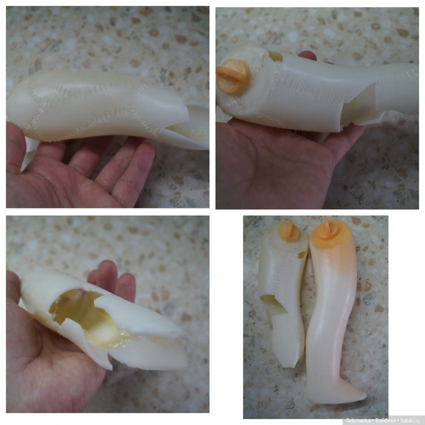 Пятая выписка октября. Как спаять сломанную на кусочки ногу и как её укрепить. Прошивка советской куклы. Из половинки куклы