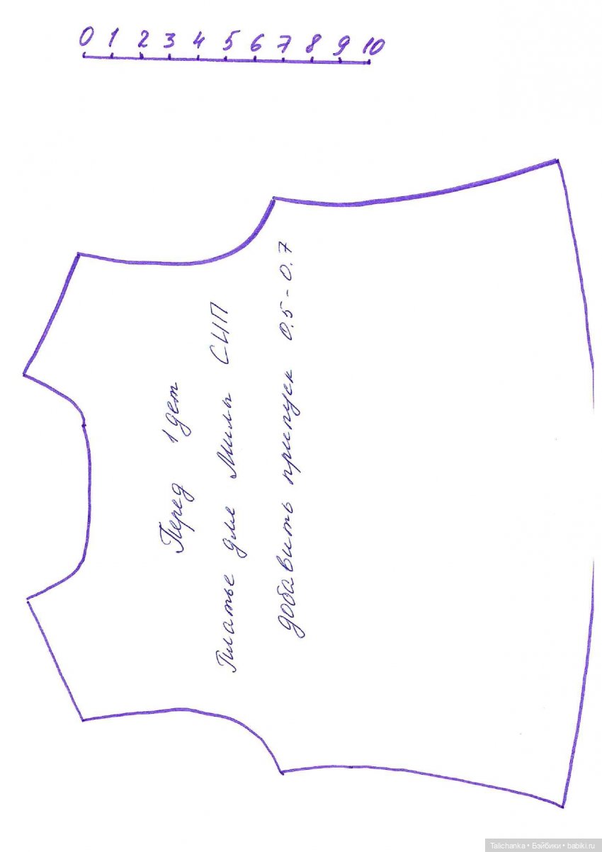 Выкройка платьица для Милы СИП (фото 2)