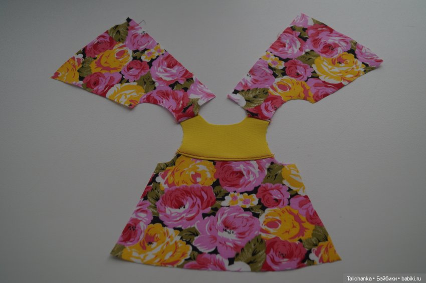 Выкройка платьица и туфелек для Кирово-Чепецкой Оли 34 см ростом (фото 3)