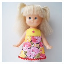 Выкройка платьица и туфелек для Кирово-Чепецкой Оли 34 см ростом