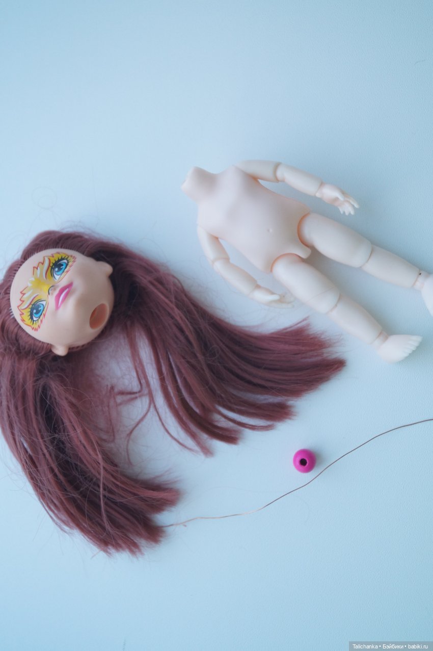 Вторая выписка декабря. Из запчастей получилась новая куколка. Делаем новый шейный шарнир, сборная куколка из разных