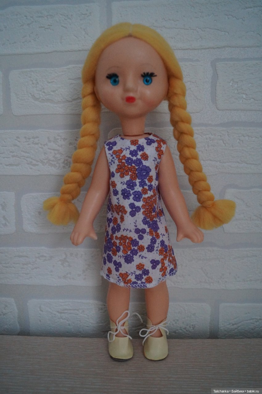 Выкройка простого платьица для Милы АСКИМ ростом 30 см