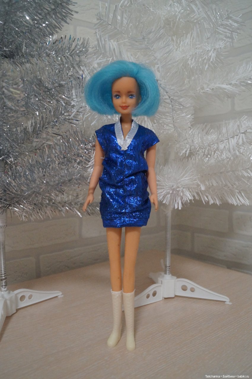 Выкройка платья с драпировкой для Санди, Сюзи и других девушек-подружек Барби